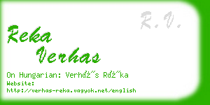 reka verhas business card